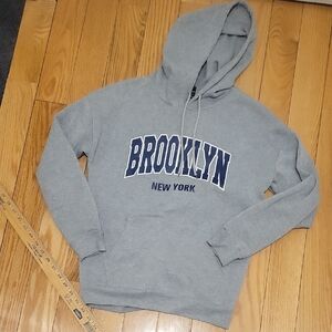SHEIN Gray Brooklyn New York Hoodie